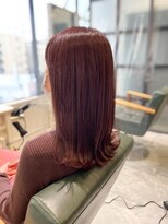 ソーホーヘアーアンドボタニカル 大橋店(SOHO hair & botanical) 外ハネ/20代/30代/40代/チェリーレッド