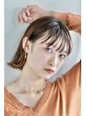 自由が丘 20代30代40代50代小顔ミディアム外ハネボブアッシュ