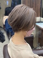 ユキオ オブ ヘアー(YUKIO of Hair) 30代40代大人可愛い小顔ショートカット外ハネボブハイライト