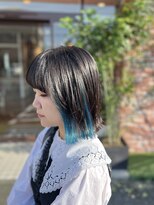 スタジオフィット(STUDIO FITTO)&nbsp;・イヤリングカラーボブ×ブルー・