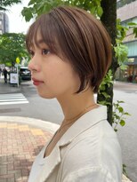 ガーランドギンザ(Garland Ginza)&nbsp;ベージュカラーショートボブ大人可愛い