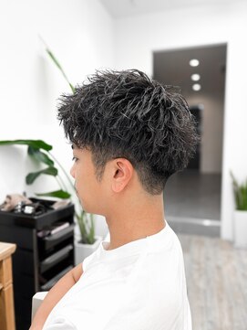 セイドット フクオカ(Say.FUKUOKA) 【メンズ★大名】アップバング×ツーブロック×刈り上げ×束間