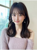 ★レイヤーカットミニウルフデジタルパーマチェリーブラウン