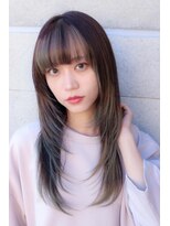 ヘアーズベリー 近鉄八尾店(hairs BERRY) ★前髪 アンブレラカラーこなれミディイメチェンレイヤーカット