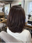40代50代厳選ミディアムレイヤーボブ。