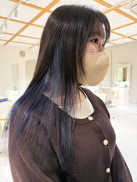 コト 福井大和田店(coto) ネイビー　大和田　ブリーチ