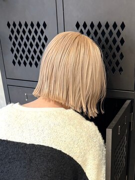 ヲタク(wotaku.) ブロンドカラーくすみベージュミルクティーカラーダブルカラー