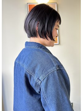 ヒントステーション(HINTSTATION) 〈浅草 半個室〉ミニボブ/ラベンダーカラー