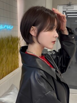 ロンド マーレ 天神大名店(Lond mare) イメチェンヘアスタイル/外ハネボブ/ブルーブラック