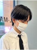 シースルーマッシュナチュラルマッシュメンズ韓国ツーブロック