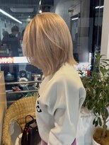 トト 船橋店(toto.)&nbsp;◇細めハイライトくすみベージュフェイスフレーミング[船橋]