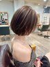 ハイ透明感☆カット+ブリーチなしダブルイルミナカラー+3stepトリートメント