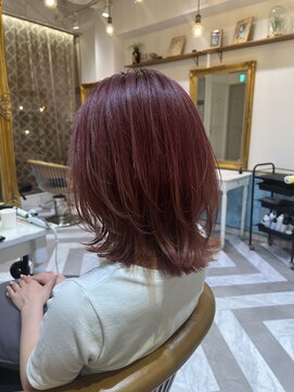 ロンドアベニール 北千住(Lond avenir) くびれヘア/顔周り/韓国/レイヤーカット/黒髪/ミディアム北千住