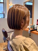 ヘアデザイン エソラ(hair design esora) コンパクトな切りっぱなしボブ
