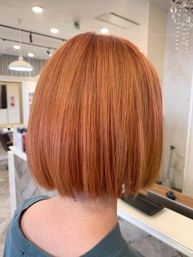 クロエ バイ ラヴィズム 新潟ビルボードプレイス2店(CLOE by LUVISM) ボブ&オレンジ