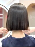 くすみベージュ/ボブ/前髪/レイヤー/小顔/髪質改善/縮毛矯正渋谷