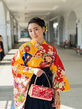 動きやすいのに崩れにくい◎花火大会や卒業式などイベントを華やかに彩る着付けは≪Lavogue≫にお任せ♪