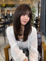 コート 表参道(Cote)&nbsp;美髪レイヤーカット／顔まわりレイヤー／ロングレイヤ 一/前髪