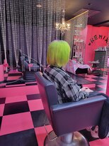 リミックス(REMIX by Love hair KING OF PRINCESS HAIR&EXTENTION)&nbsp;原色派手髪　カラーバター　原色ライムグリーン　原色パープル