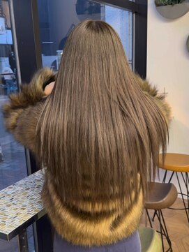 ミリ(mm) 10代20代30代赤味を抑えたオリーブグレージュ髪質改善仙台韓国