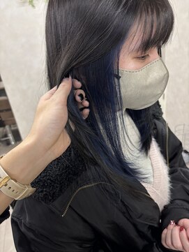 【イヤリングカラー×ネイビー】