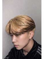 ヘアメイク アリープ(HAIR MAKE ALEAP)&nbsp;岡山/センターパート/エンドカラー/ハイトーン