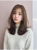 セミロングレイヤー