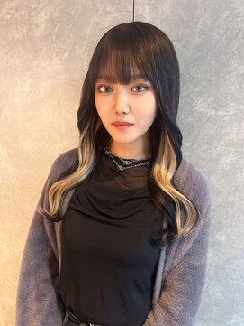 ガルボ ヘアー(garbo hair) 艶髪　インナーカラー　プルエクステ