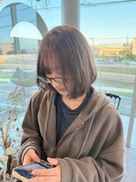 ラーム 宇部高校前店(rame) レイヤーボブ、髪質改善、ブリーチカラー