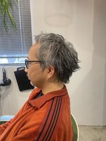 ガイ ラタン ウエスト(GUY lattan west)&nbsp;MEN'S HAIR/スパイキーウルフ/刈り上げセンターパート/松戸駅