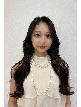 ノラキチジョウジ(NORA KICHIJOJI) 顔周りレイヤーカットシースルー バング耳かけくびれミディアム