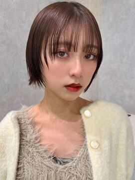 アッシュ 新杉田店(Ash) 新杉田結べるレイヤーカット丸みショートボブ顔周りカット