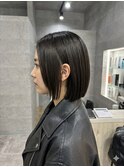 髪質改善/ミルクティーベージュ/ショートボブ/韓国/顔周りカット