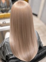 アンドットエス 銀座(and.S)&nbsp;【ブリーチ×縮毛矯正】ハイトーンでもなれるモテ髪ストレート