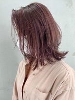 ピンクラベンダー_オリーブカラーハイライトカラー_ba305933