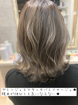 シャルムヘアー(charme hair) 透明感Max☆グレージュエアタッチバレイヤージュ☆