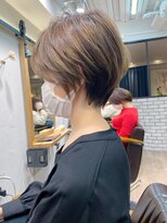 アヴァロン(AVALON)&nbsp;クールショート・ひし形・流し前髪・アッシュブラウン【BISA】