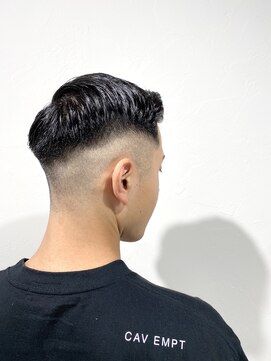 レンゲン(LENGEN) 束感刈り上げビジネス七三ツーブロックアップバング１０８３