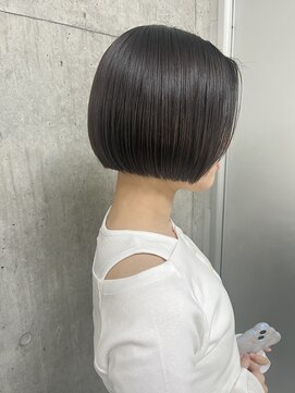 ホロン 池袋(HOLON) 池袋HOLON【カーキグレージュ/ぷつっとボブ/暗めカラー】