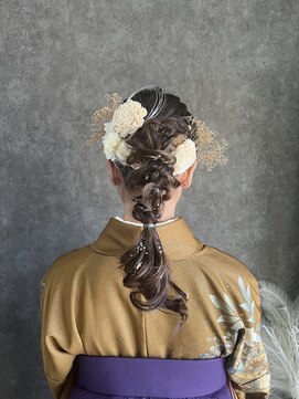 リング(RING) 卒業式　ポニーテールアレンジ