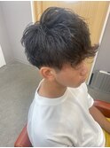 パーマ風癖毛活かしスタイル
