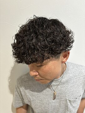 グラフ 立川(Graph.) 波巻きスパイラルマッシュツーブロックメンズパーマ