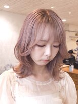 ボコカ(bococa)&nbsp;【macana指名】ブリーチカラー ピンクベージュ ラベンダーピンク
