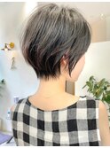 ショートヘア/前髪あり/髪質改善/白髪ぼかし/阪急豊中
