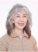 50代・60代のグレイヘアの方に◎似合わせウェーブ
