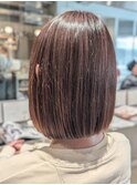 20代30代かわいい切りっぱなしボブ
