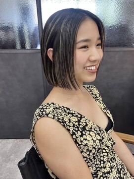 ユニオンリット(Union lit) ハイライト × 切りっぱなしボブ