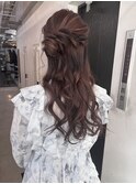 【杏実】サイドハーフアップ　ヘアセット