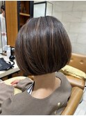40代50代60代シンプルミニマムボブ艶髪美髪