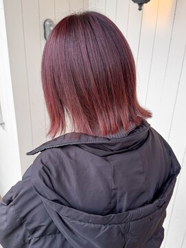 アムレヘアー(amule hair) 【amule hair】髪質改善メテオカラー/ボルドーブラウン